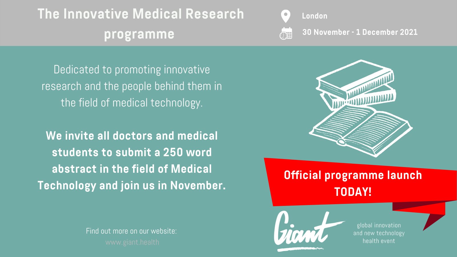Title: GIANT Health Announces Launch of New International Innovative Medical Research Programme