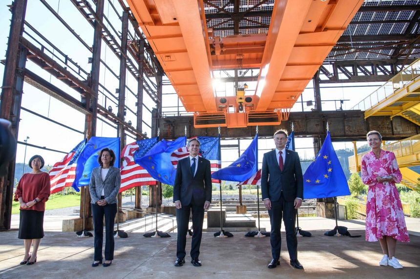The United States and the European Union have agreed to collaborate on semiconductor supplies, tech rules, China trade.